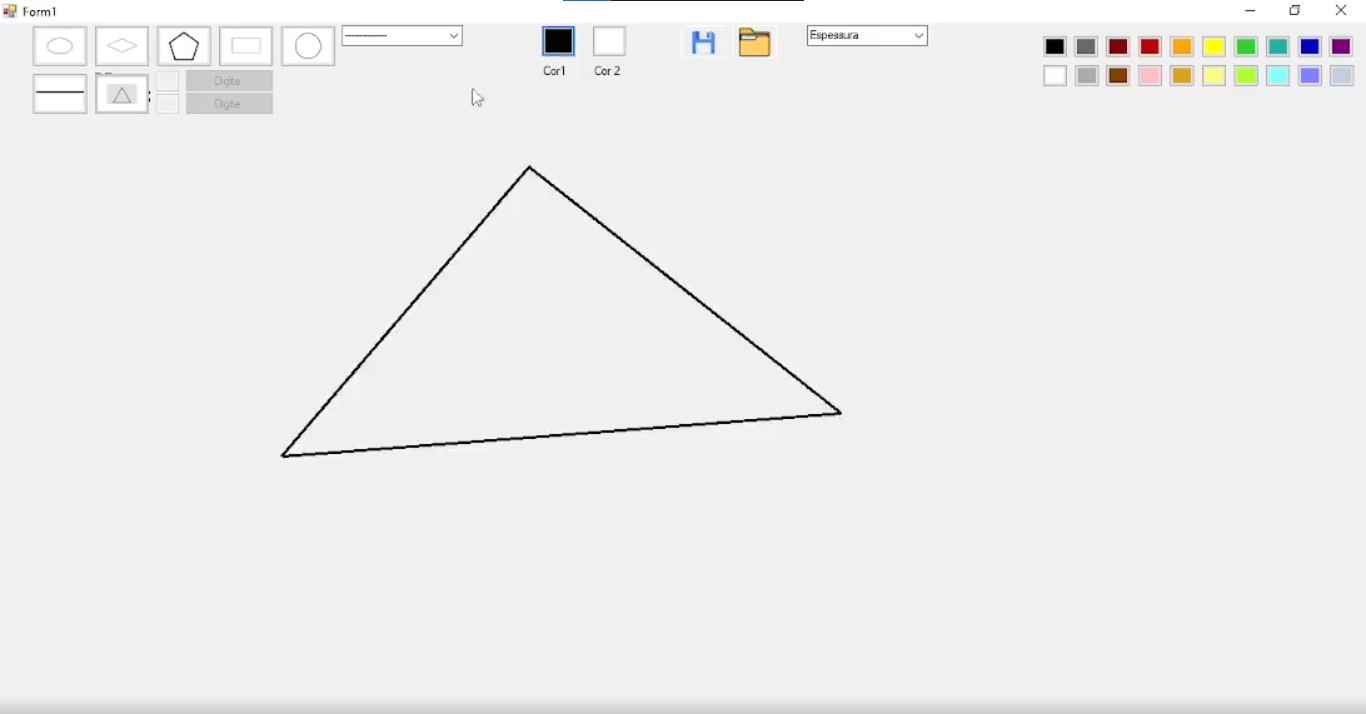 Screenshot of Paint C# .NET project